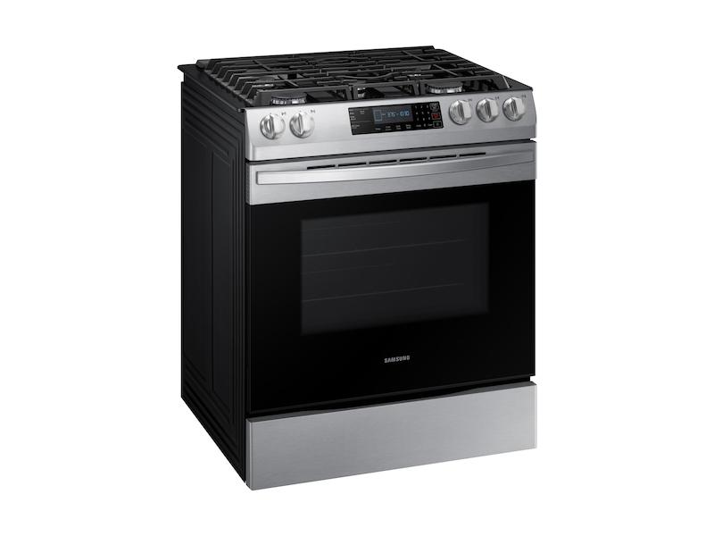 5.8 cu. ft. 5 Burner Slide-in Gas Range in Stainless Steel
