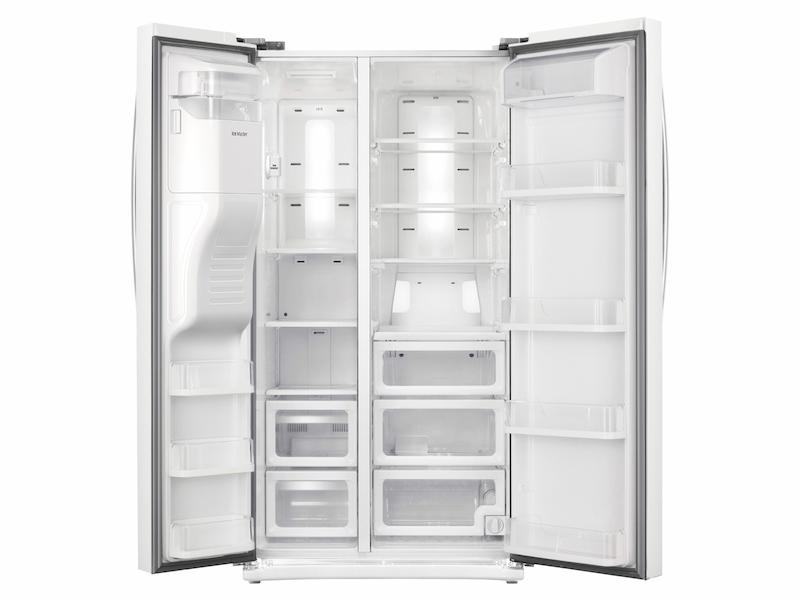 25 cu. ft. Side-by-Side Refrigerator with In-Door Ice Maker in White