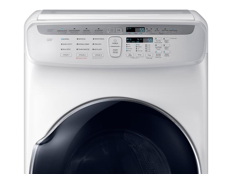 7.5 cu. ft. Smart Electric Dryer with FlexDry™ in White