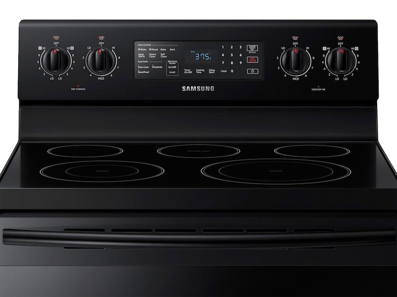 5.9 cu. ft. Freestanding Electric Range with Convection in Black