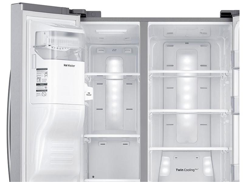 25 cu. ft. Food Showcase Side-by-Side Refrigerator with Metal Cooling in Stainless Steel