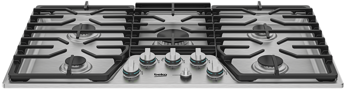 36" Built-In Gas Cooktop with 5 Burners