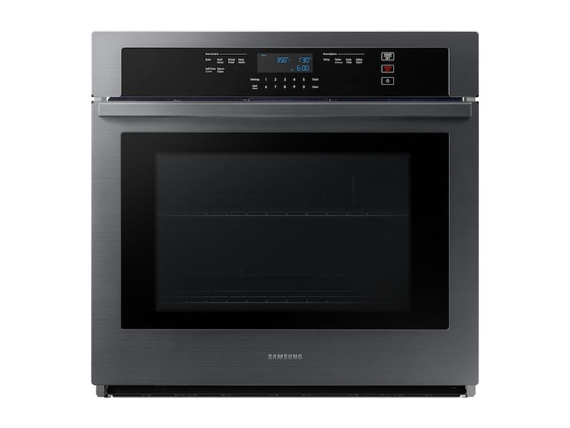 30" Single Wall Oven in Black Stainless Steel