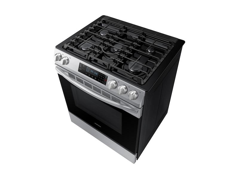 5.8 cu. ft. 5 Burner Slide-in Gas Range in Stainless Steel
