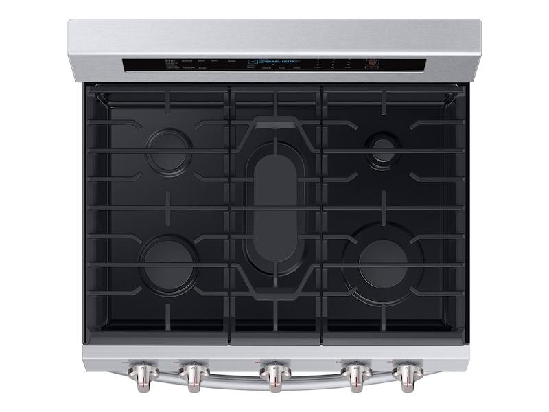 5.8 cu. ft. Freestanding Gas Range with True Convection in Stainless Steel