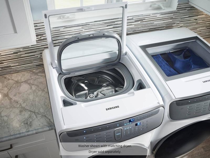 6.0 cu ft. Smart Washer with Flexwash in White