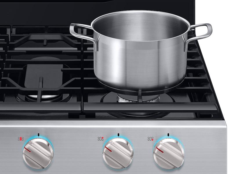 5.8 cu. ft. Freestanding Gas Range with True Convection in Stainless Steel