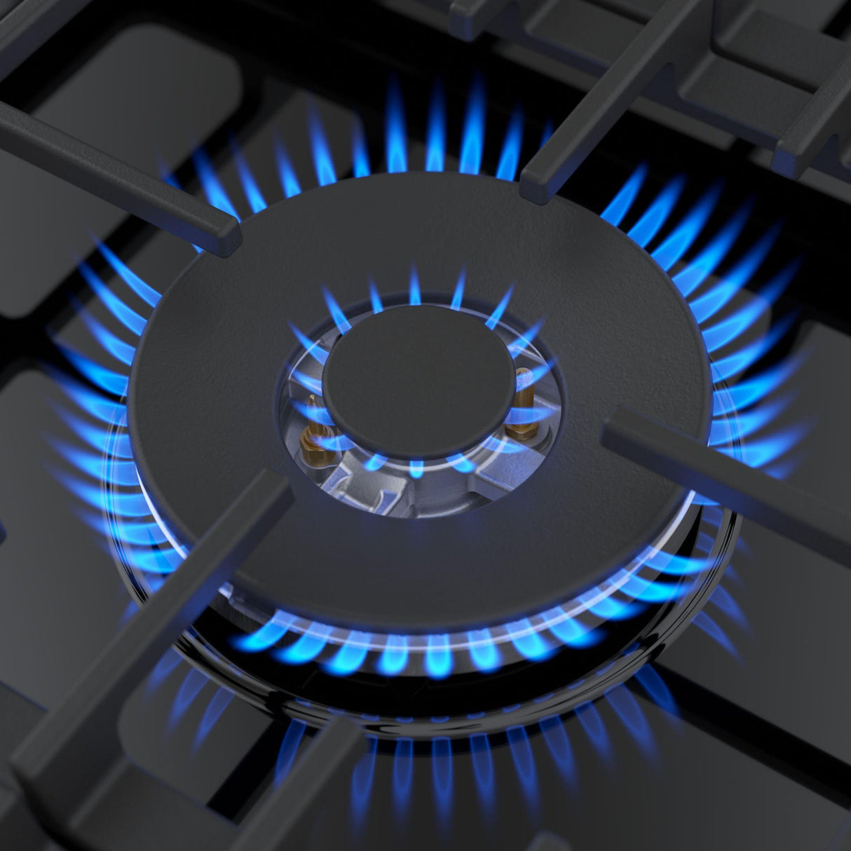 800 Series Gas Cooktop Black