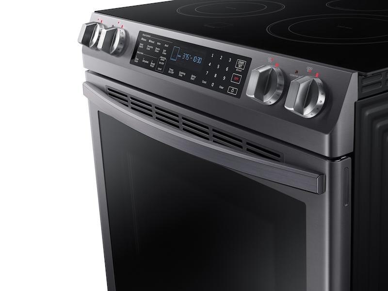 5.8 cu. ft. Slide-In Electric Range in Black Stainless Steel
