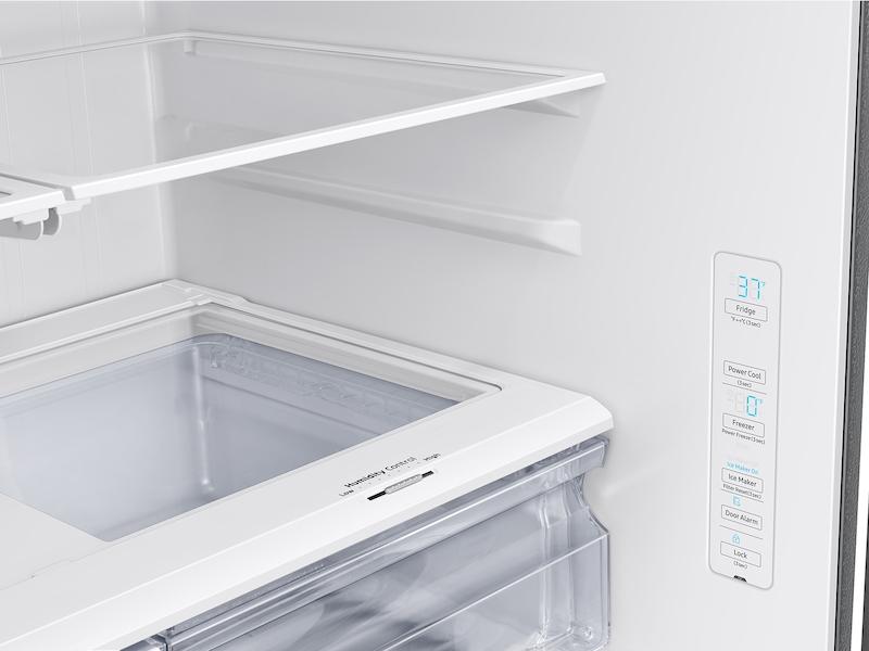 28 cu. ft. Large Capacity 3-Door French Door Refrigerator with Internal Water Dispenser in Stainless Steel