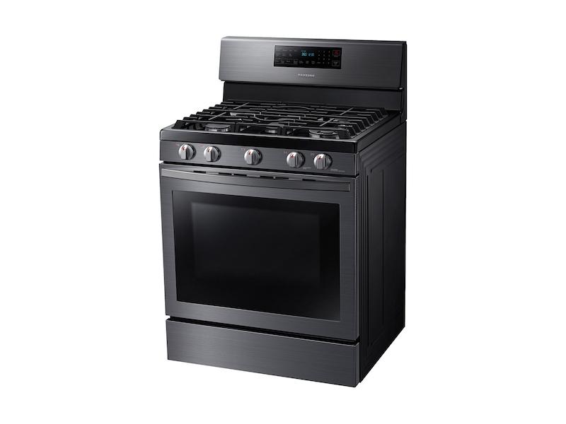 5.8 cu. ft. Freestanding Gas Range with Air Fry and Convection in Black Stainless Steel