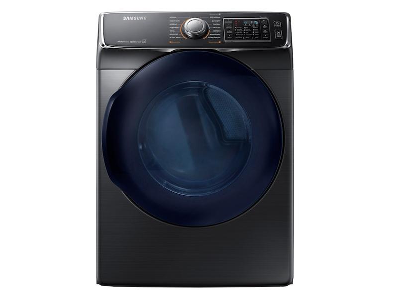 7.5 cu. ft. Smart Electric Dryer with MultiSteam™ in Black Stainless Steel