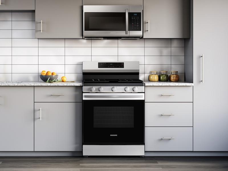 6.0 cu. ft. Smart Freestanding Gas Range with Integrated Griddle in Stainless Steel
