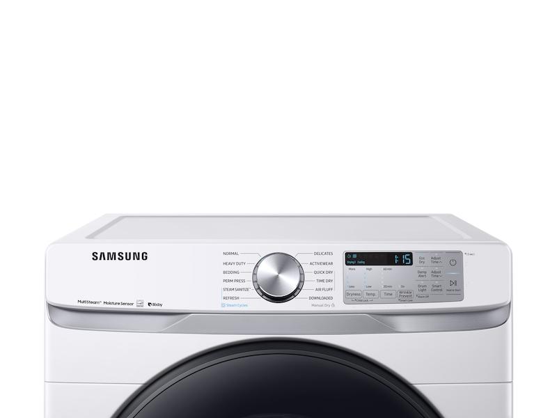 7.5 cu. ft. Smart Electric Dryer with Steam Sanitize+ in White