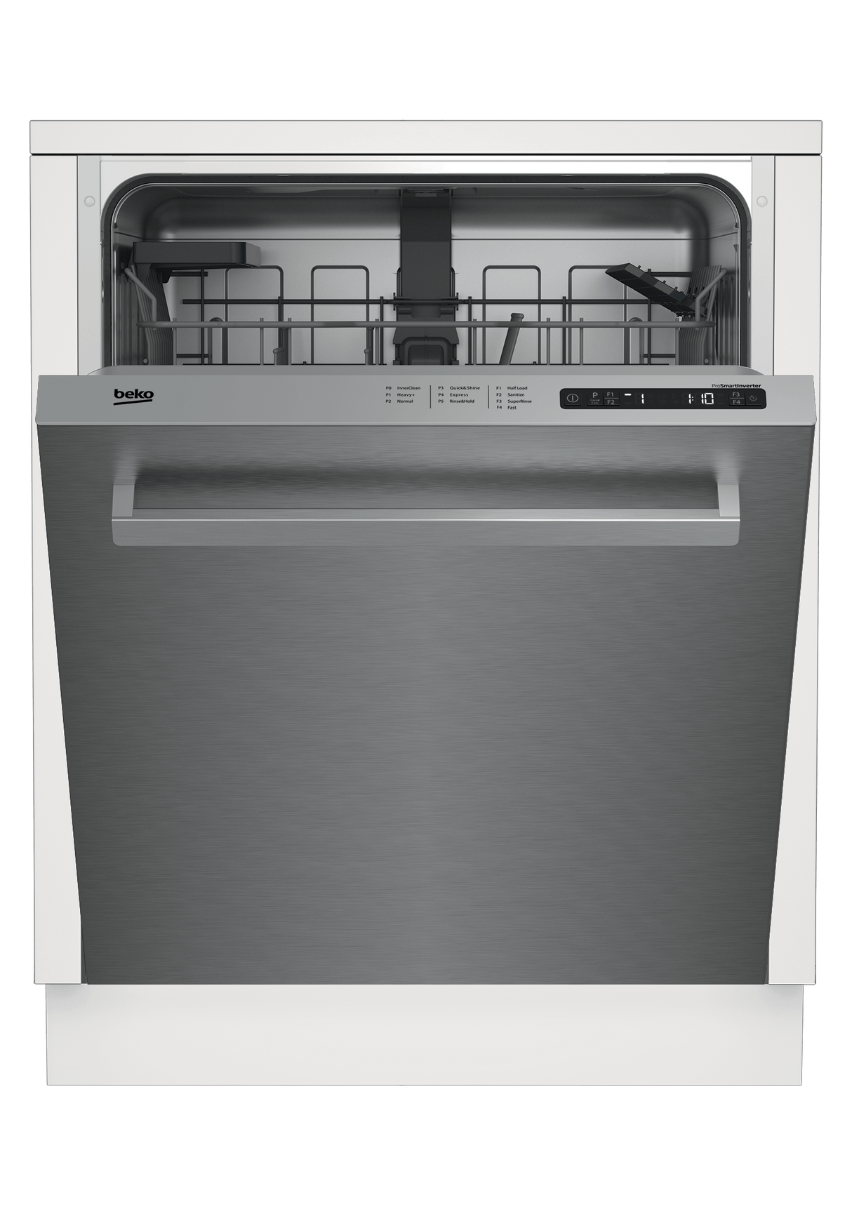 Full Size Stainless Dishwasher, 14 place settings, 48 dBa, Top Control