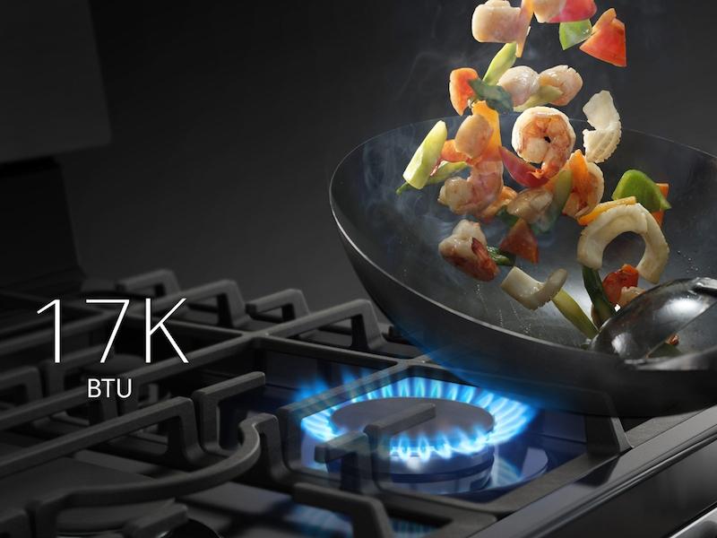 5.8 cu. ft. Freestanding Gas Range in Black