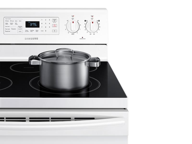 5.9 cu. ft. Freestanding Electric Range with Convection in White