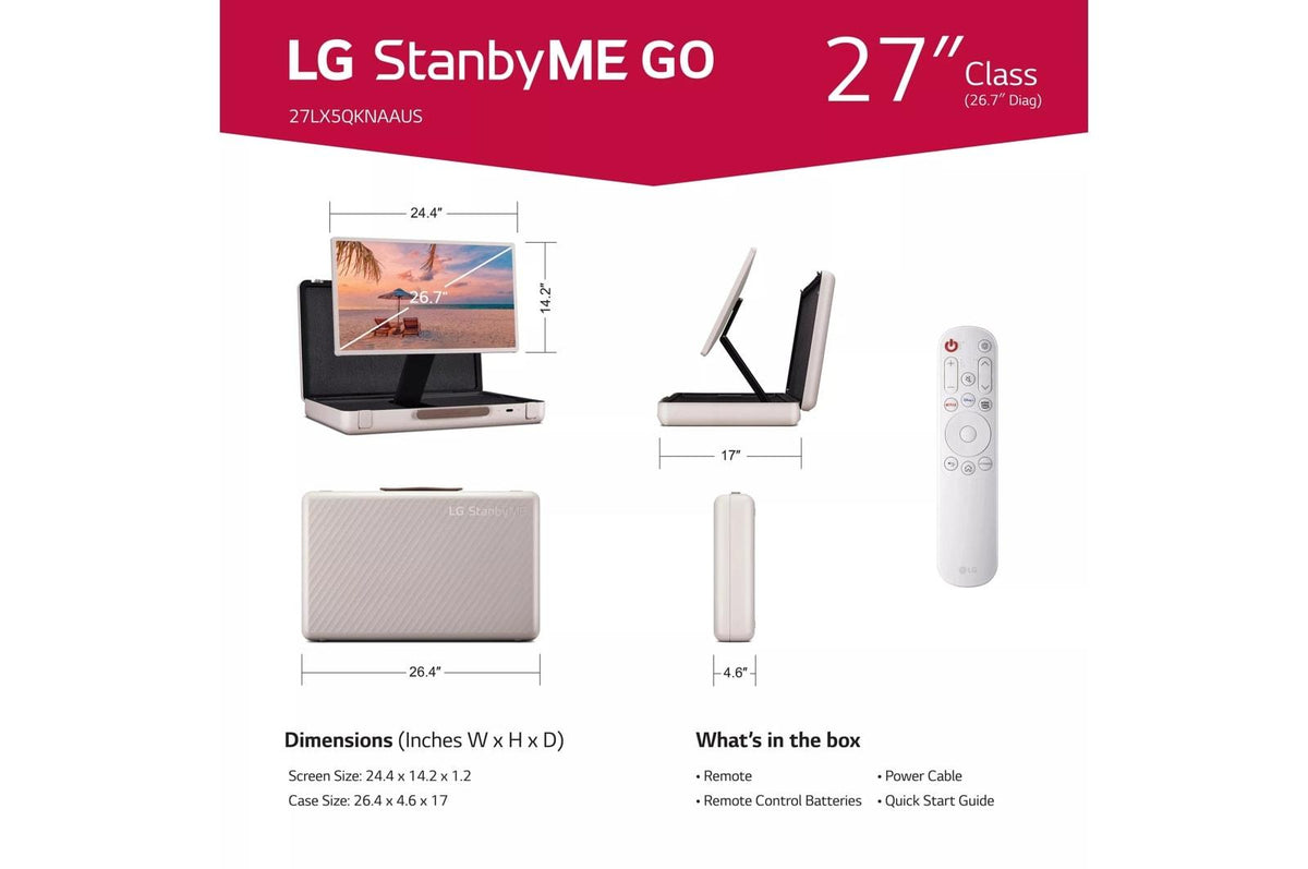 LG StanbyME Go 27" Briefcase Design Touch Screen
