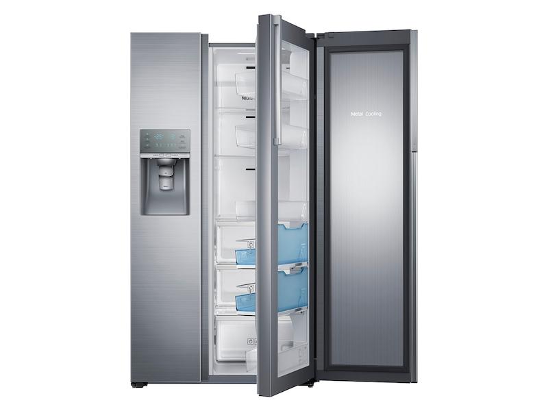 22 cu. ft. Food Showcase Counter Depth Side-by-Side Refrigerator with Metal Cooling in Stainless Steel
