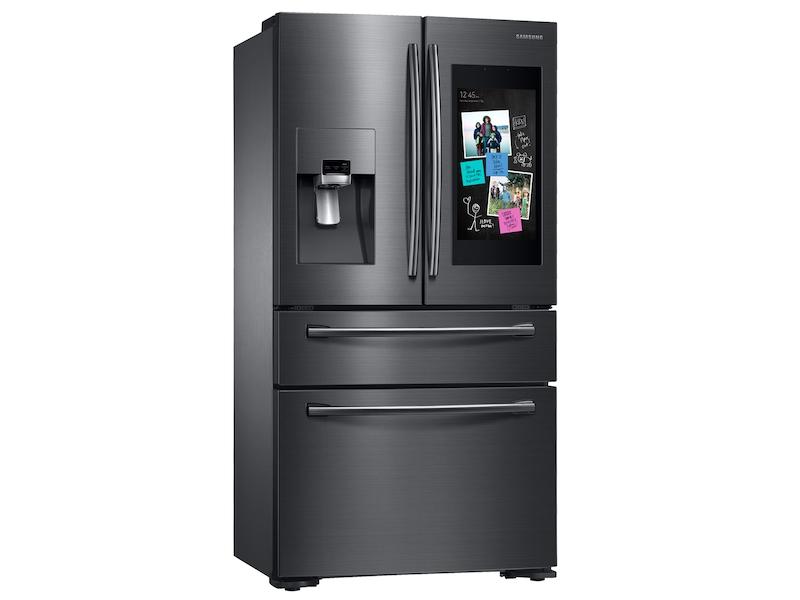 22 cu. ft. Family Hub™ Counter Depth 4-Door Flex™ Refrigerator in Black Stainless Steel