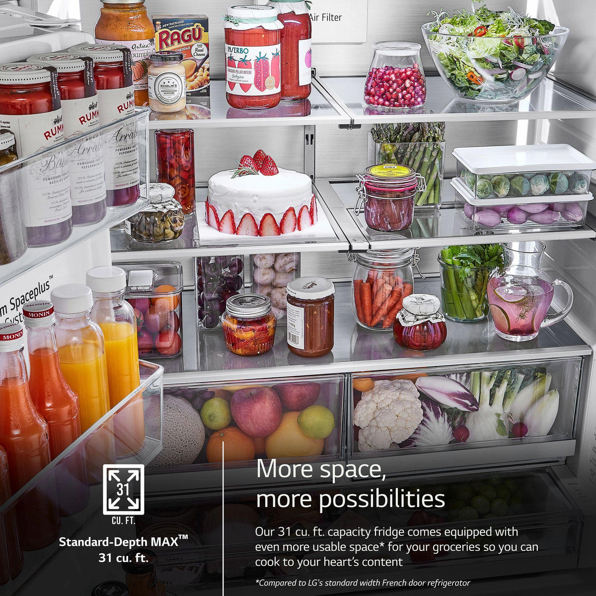 31 cu. ft. Smart Standard-Depth MAX™ French Door Refrigerator with Four Types of Ice
