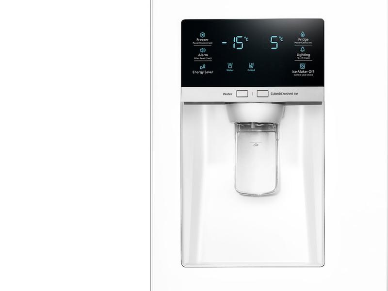 28 cu. ft. Food Showcase 3-Door French Door Refrigerator in White