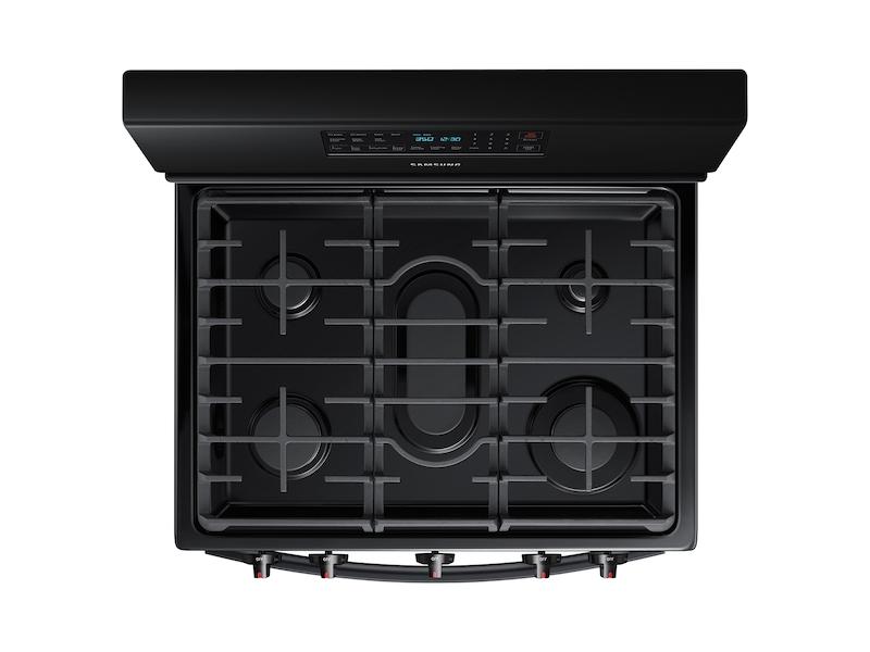 5.8 cu. ft. Freestanding Gas Range with Convection in Black