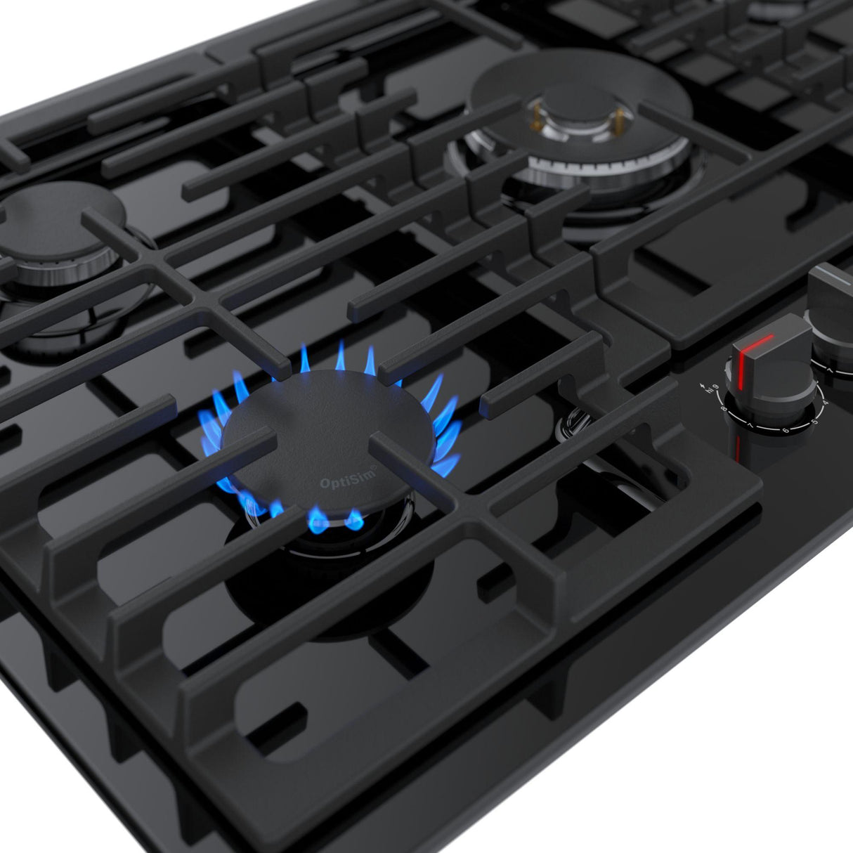 800 Series Gas Cooktop Black