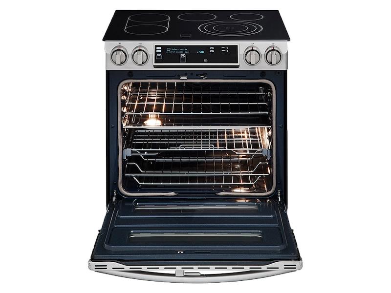 5.8 cu. ft. Slide-In Electric Range with Flex Duo™ & Dual Door in Stainless Steel
