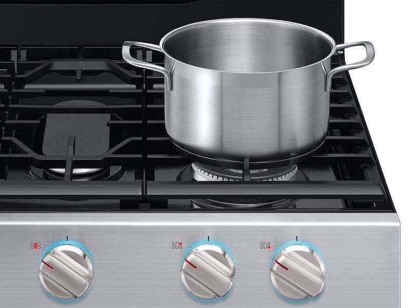 5.8 cu. ft. Freestanding Gas Range with True Convection and Steam Reheat in Stainless Steel