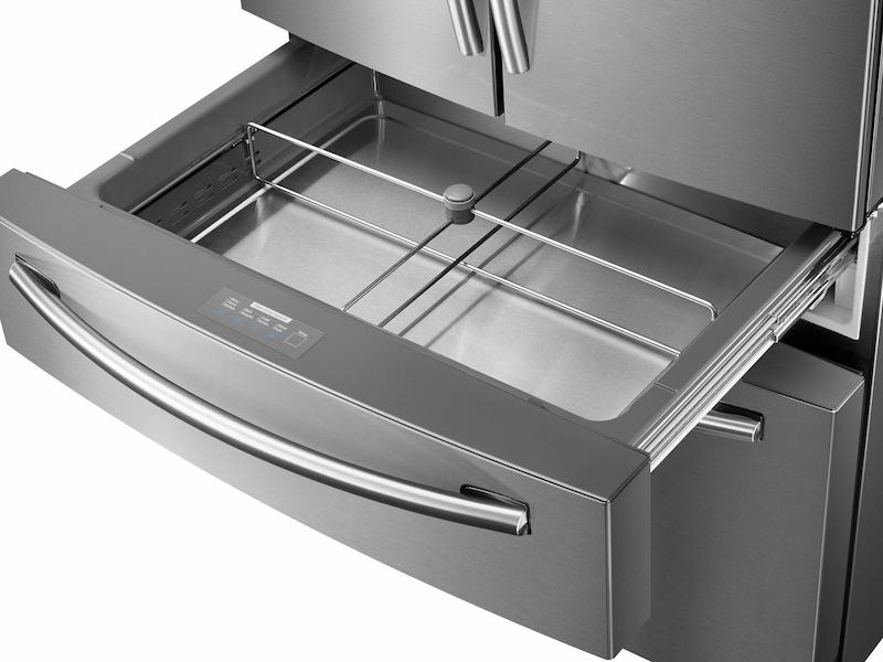 28 cu. ft. Food Showcase 4-Door French Door Refrigerator in Stainless Steel