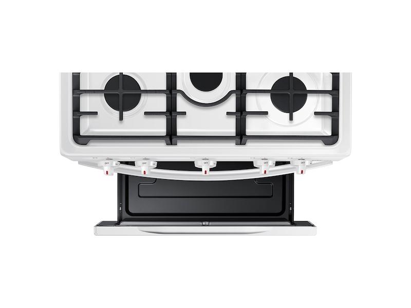 5.8 cu. ft. Freestanding Gas Range with Convection in White