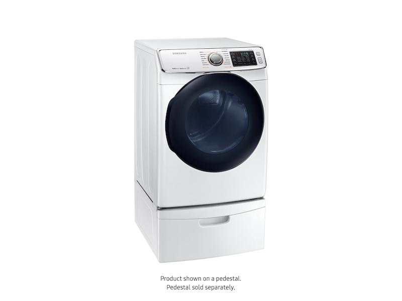 7.5 cu. ft. Smart Gas Dryer with MultiSteam™ in White