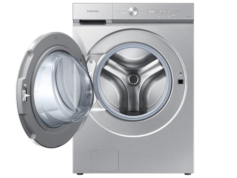 Bespoke 5.3 cu. ft. Ultra Capacity Front Load Washer with AI OptiWash™ and Auto Dispense in Silver Steel