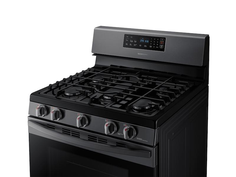 5.8 cu. ft. Freestanding Gas Range in Black Stainless Steel