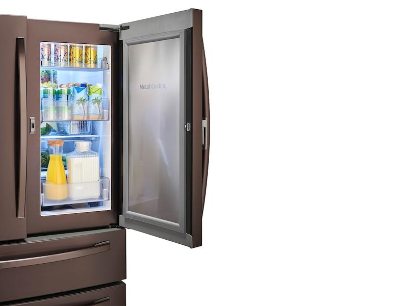 22 cu. ft. Food Showcase Counter Depth 4-Door French Door Refrigerator in Tuscan Stainless Steel