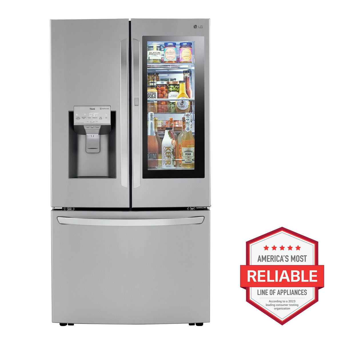 30 cu. ft. Smart InstaView® Door-in-Door® Refrigerator with Craft Ice™