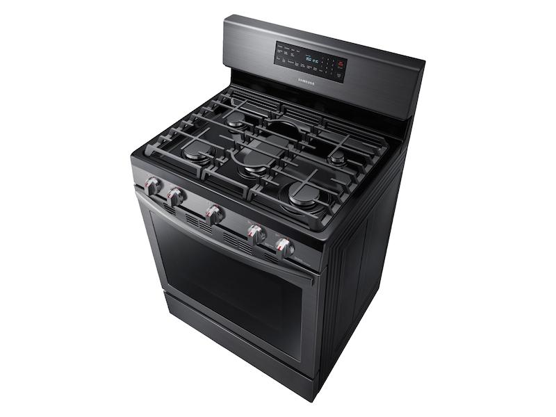 5.8 cu. ft. Freestanding Gas Range with Convection in Black Stainless Steel