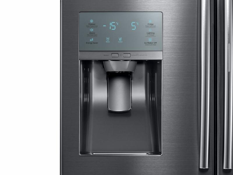28 cu. ft. Food Showcase 4-Door French Door Refrigerator in Black Stainless Steel