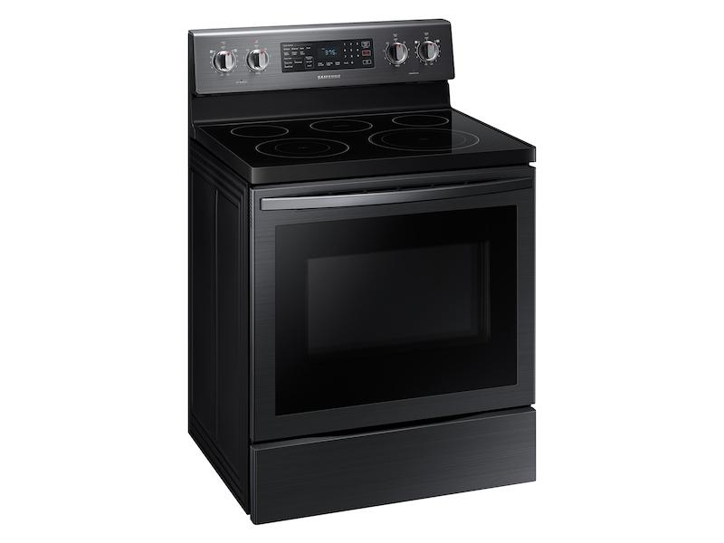 5.9 cu. ft. Freestanding Electric Range with Air Fry and Convection in Black Stainless Steel