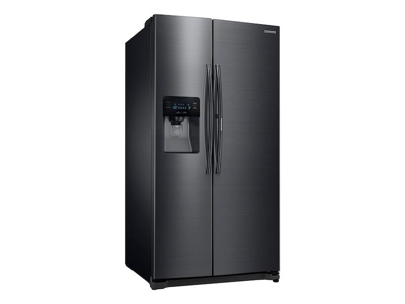 25 cu. ft. Food ShowCase Side-by-Side Refrigerator with Metal Cooling in Black Stainless Steel