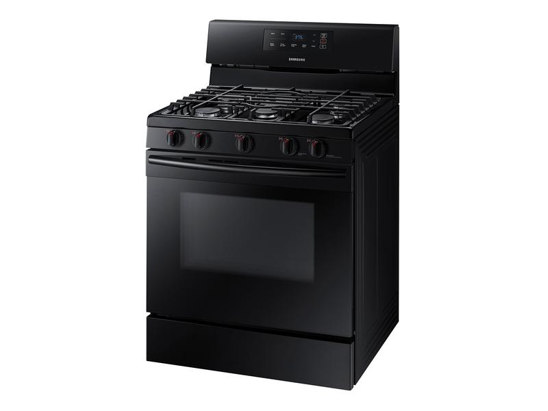5.8 cu. ft. Freestanding Gas Range in Black
