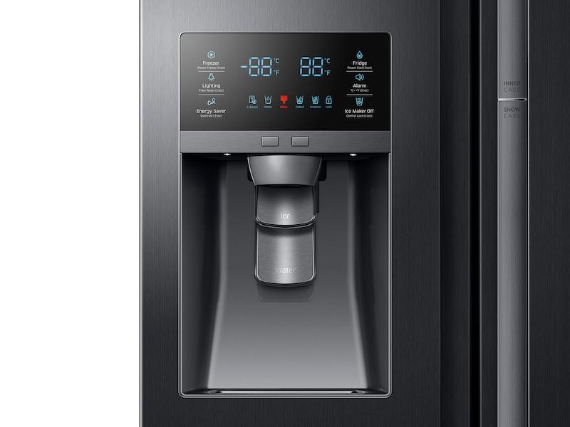 22 cu. ft. Food Showcase Counter Depth Side-by-Side Refrigerator with Metal Cooling in Black Stainless Steel