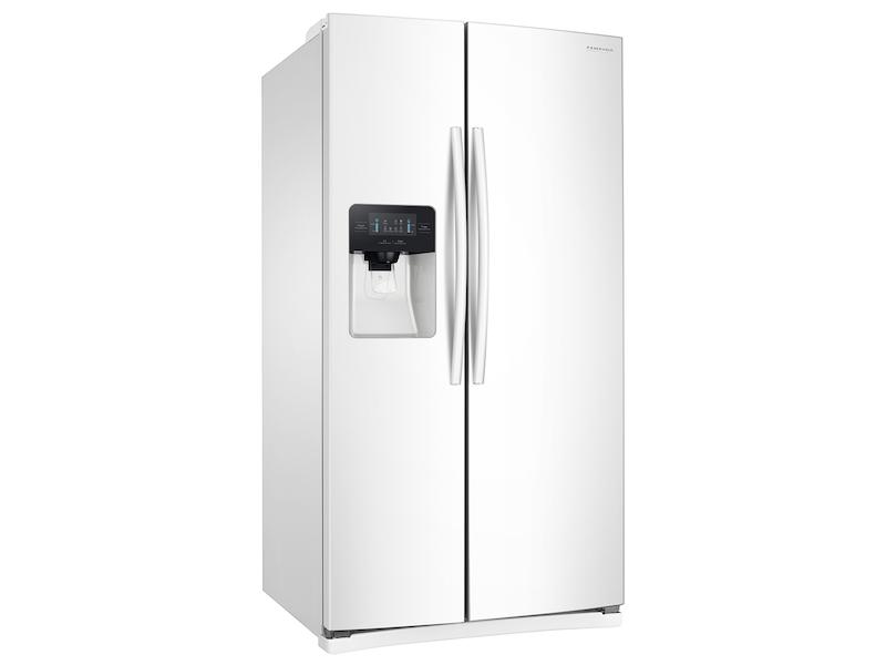 25 cu. ft. Side-by-Side Refrigerator with LED Lighting in White