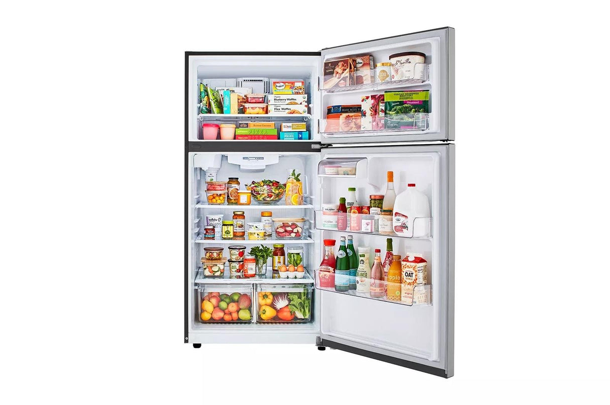 24 cu. ft. 33-inch Wide Top Freezer Refrigerator - Stainless Steel