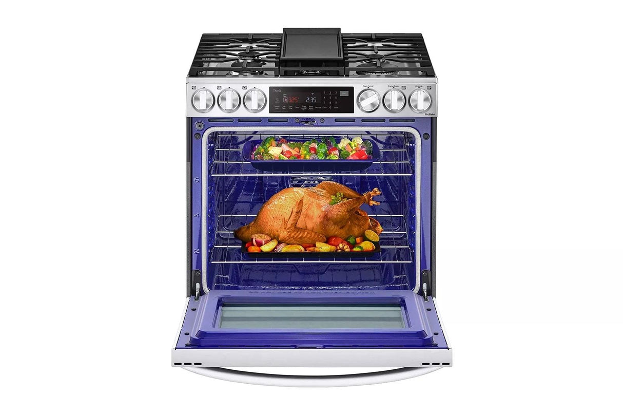 6.3 cu. ft. Smart Dual Fuel Slide-in Range with InstaView®, ProBake Convection®, Air Fry and Air Sous Vide