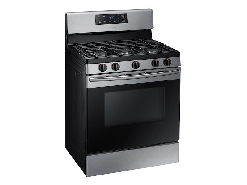 5.8 cu. ft. Freestanding Gas Range in Black Stainless Steel