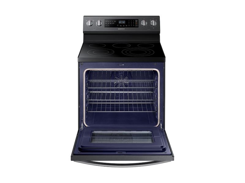 5.9 cu. ft. Freestanding Electric Range with True Convection in Black Stainless Steel