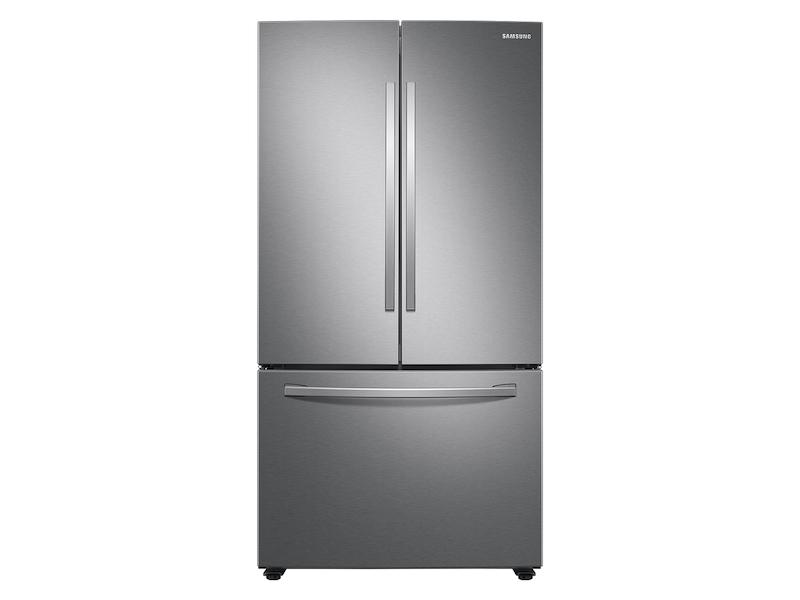 28 cu. ft. Large Capacity 3-Door French Door Refrigerator with Internal Water Dispenser in Stainless Steel