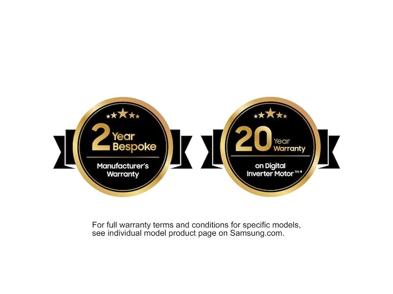 Bespoke 5.3 cu. ft. Ultra Capacity Front Load Washer with AI OptiWash™ and Auto Dispense in Silver Steel